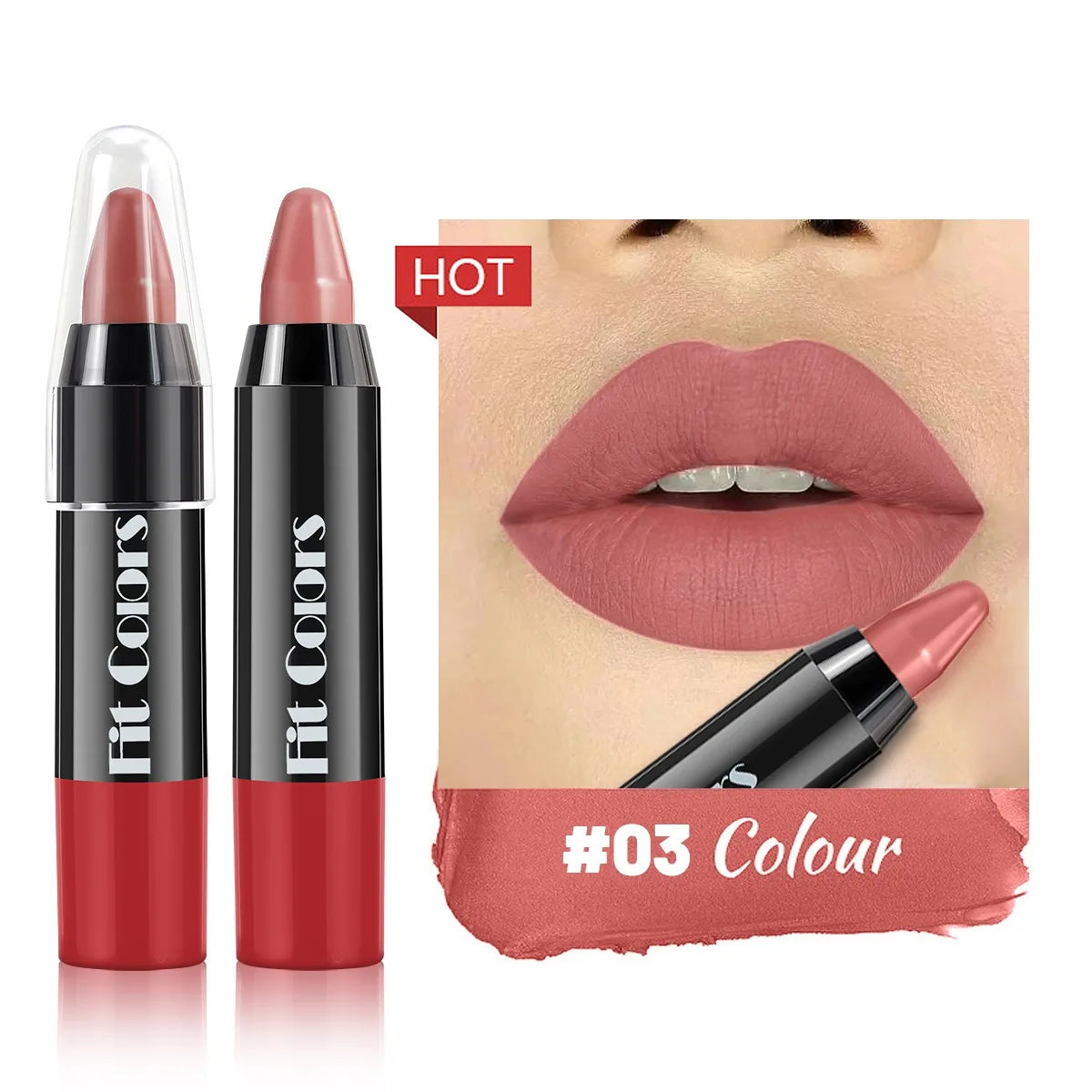 Matte Brown Lip Liner Pencil Lip Outline Contouring Lasting Waterproof Lipstick Crayon Pigments Moisturizing Lip Balm Cosmetics HIP 03