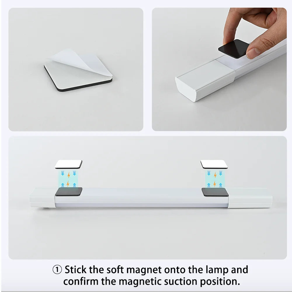 LED Motion Sensor Cabinet Light – USB Rechargeable Night Light Motion Sensor Light HIP