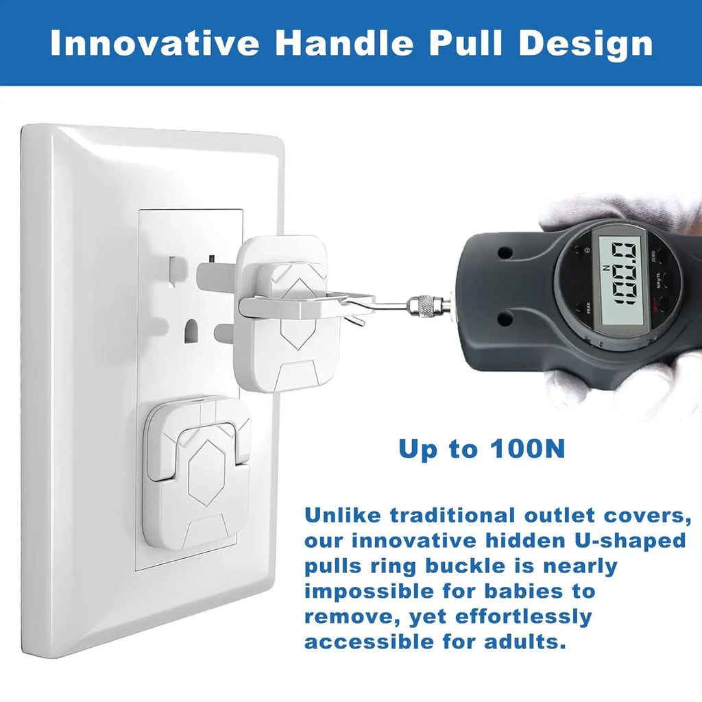Outlet Covers White Protective Sleeve 3-Hole Sockets 10/20 Pack Outlet Safety Cover HIP