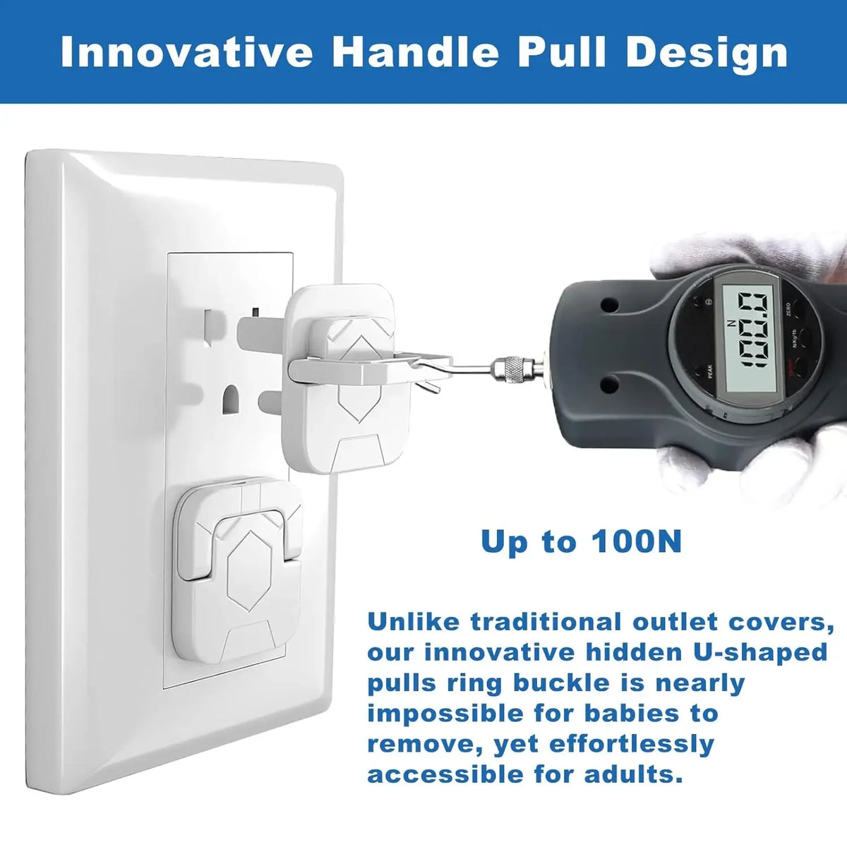 Outlet Covers White Protective Sleeve 3-Hole Sockets 10/20 Pack Outlet Safety Cover HIP