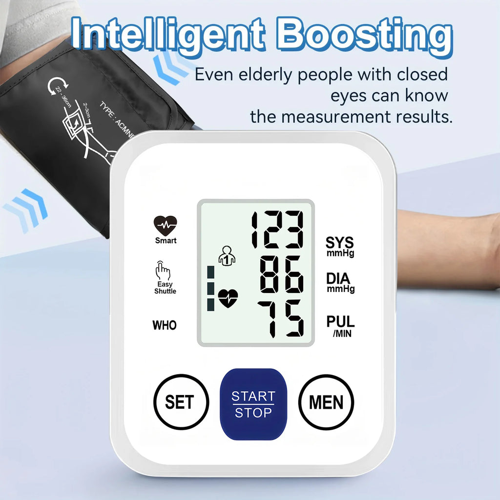 Fireurus Digital Upper Arm Blood Pressure Monitor & Pulse Rate Blood Pressure Monitor HIP