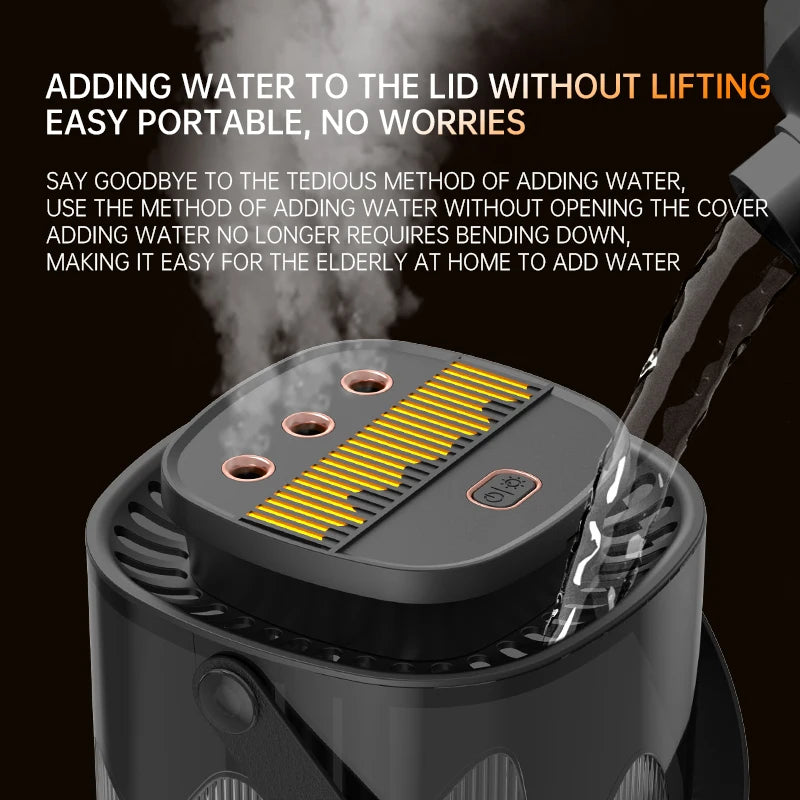 3L USB Desktop Humidifier – 3 Nozzles, Quiet & Aromatherapy USB Desktop Humidifier HIP