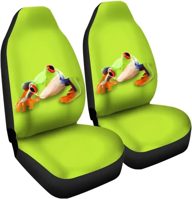 Tree Frog Car Seat Covers Set of 2 – Universal Front Fit Car Seat Covers HIP 3