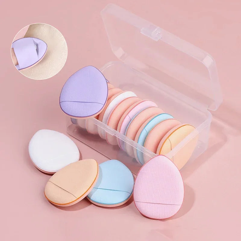 3/10pcs Mini Size Professional Cosmetic Cushion Puff Concealer Foundation Detail Puff Finger Puff Set Makeup Sponge Beauty Tool HIP