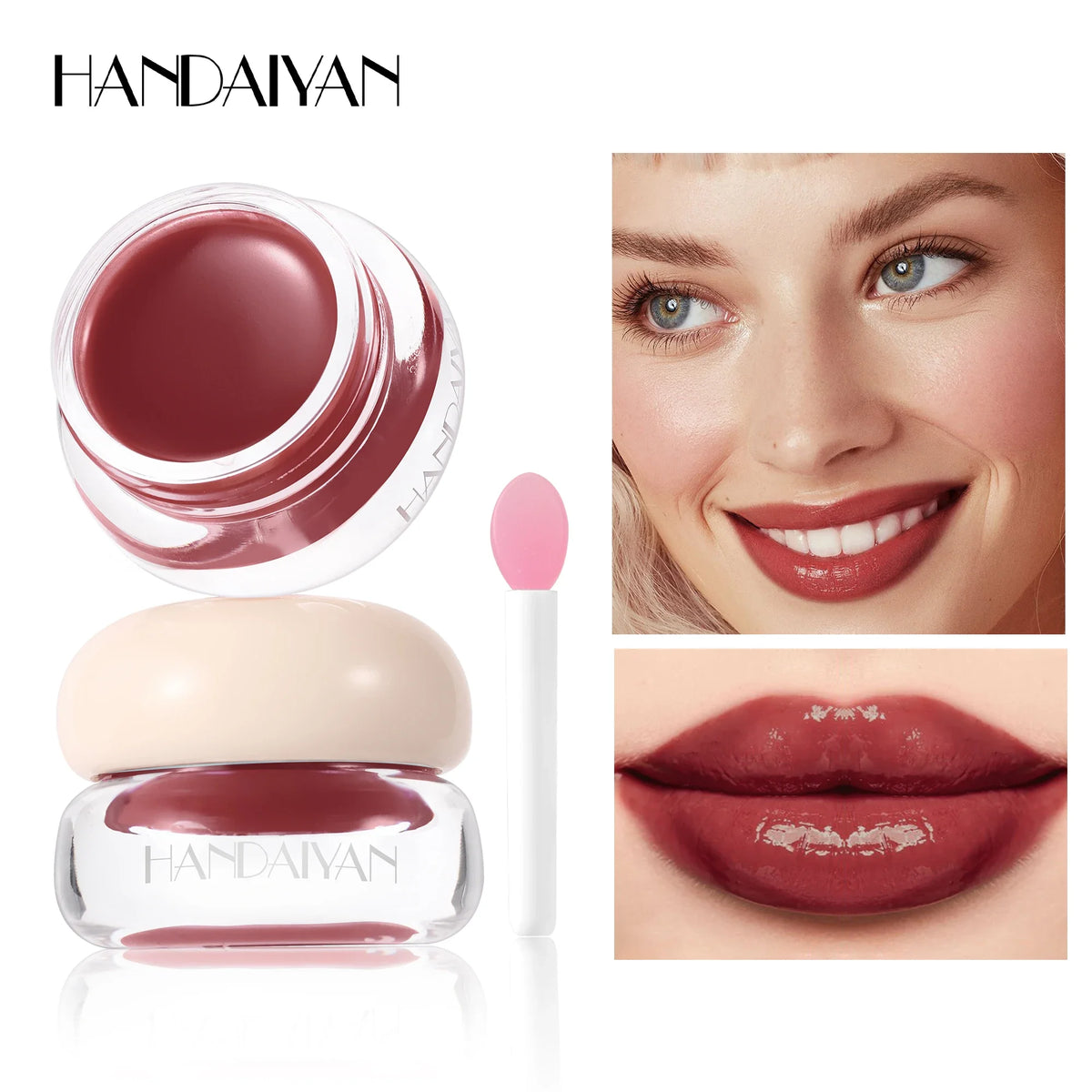 Handaiyan Pearl Mirror Lip Glaze – Jelly Tint Lip Gloss Lip Glaze Gloss HIP