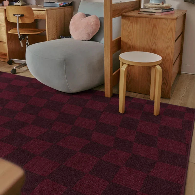 Large Black & White Checkerboard Rug – Soft, Non-Slip & Washable Area Rug HIP