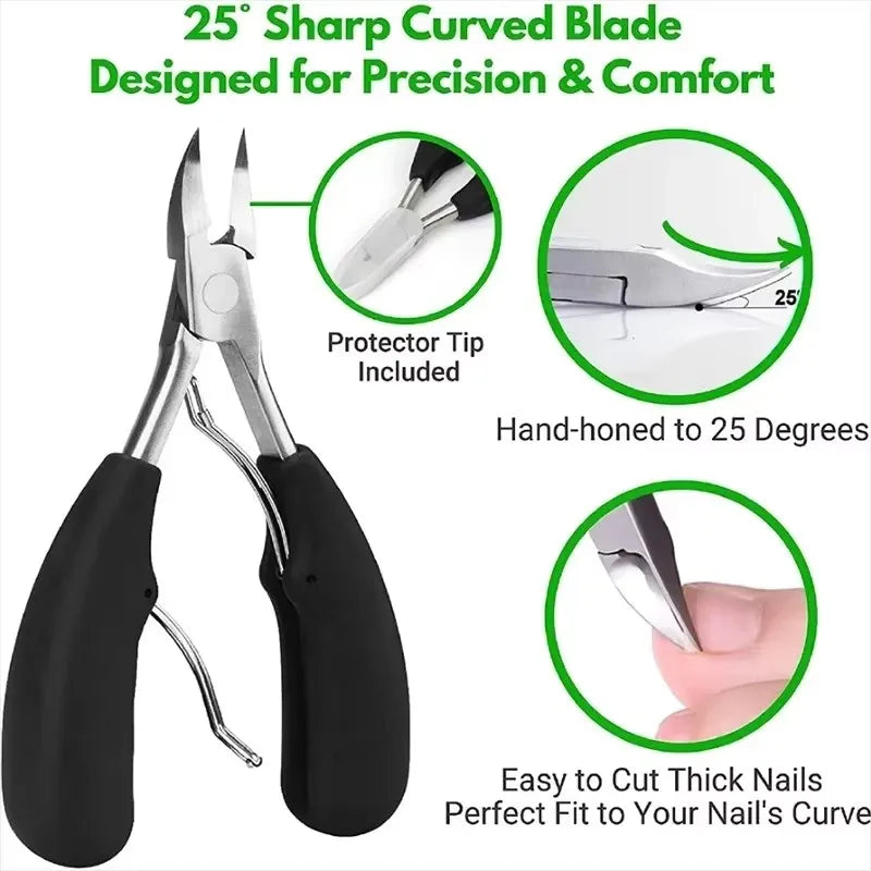 Professional Toenail Clipper – Sharp Curved Blade | HIP Toenail Clipper HIP