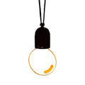 90mm Mini Bulb Car Pendant Hanging Ornament With Yellow Accent Small Clear Decorative Bulb For Car Rearview Mirror Interior HIP A