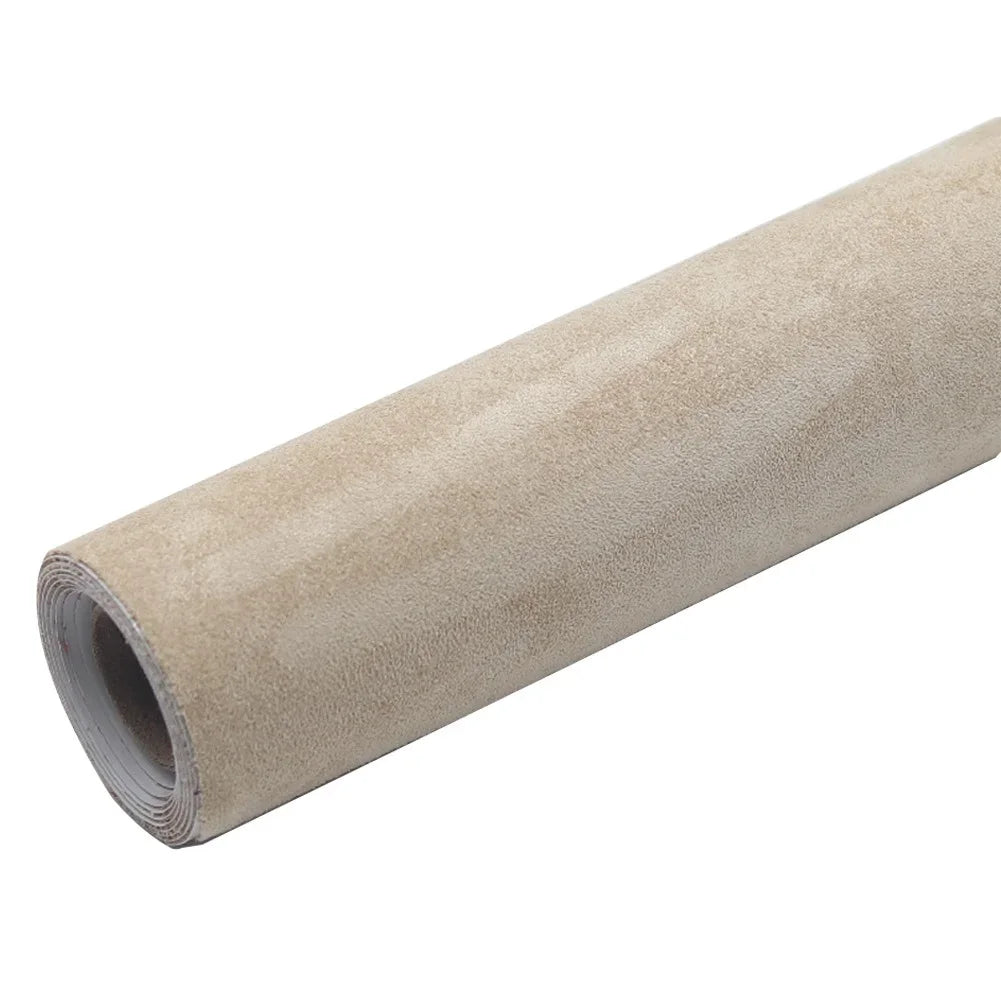 30/150cm Suede Self Adhesive Leather Repairs for Car Interior Fabric Velvet DIY Sticker Leathercraft Furniture Sofa Renovation HIP White 50x150cm