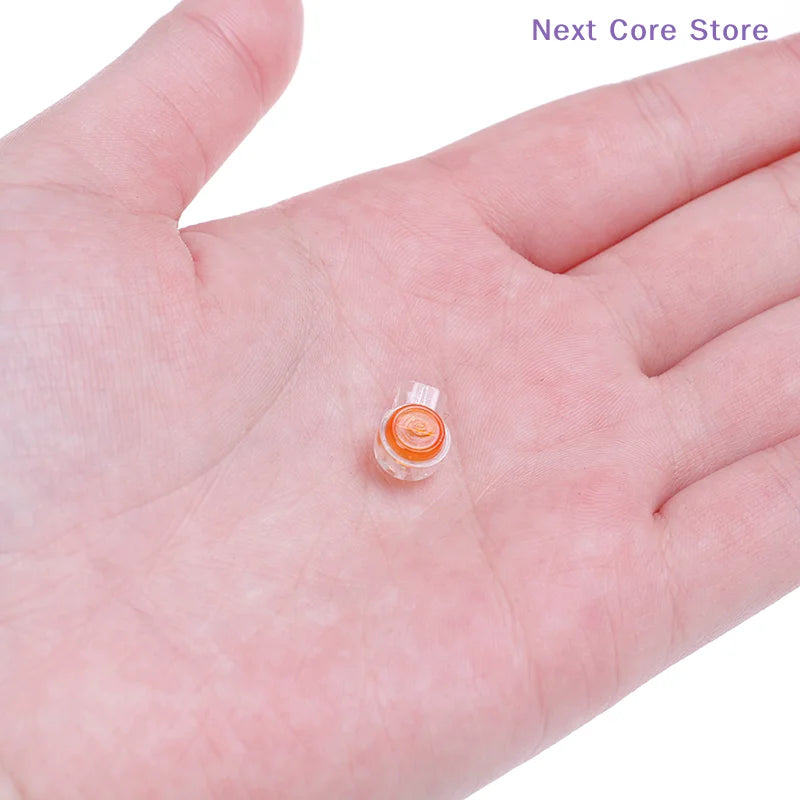 200-Pack K1 Gel Splice UY Wire Connectors – 2-Port Clear & Orange Wire Splice Connector HIP