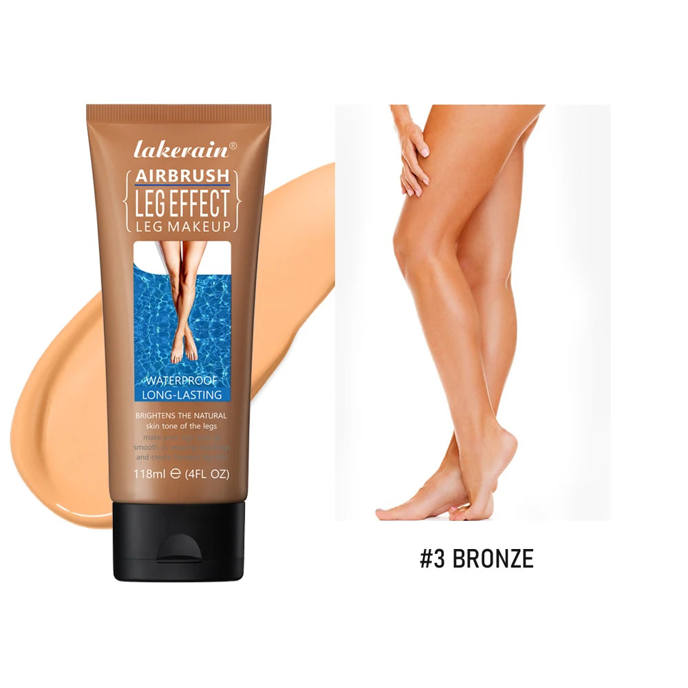 Leg Makeup Lotion Even Skin Tone Body Foundation Waterproof Long Lasting Body Tanning Cream Medium Bronze Leg Makeup HIP 3