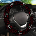 Rose & Cross Steering Wheel Cover – Cars, SUVs & Trucks Steering Wheel Cover HIP black