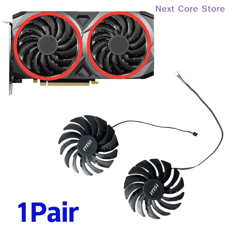 95MM GPU Cooling Fan for MSI RTX 3070 3060 3060Ti VENTUS 2X OC GPU Replacement Fan HIP