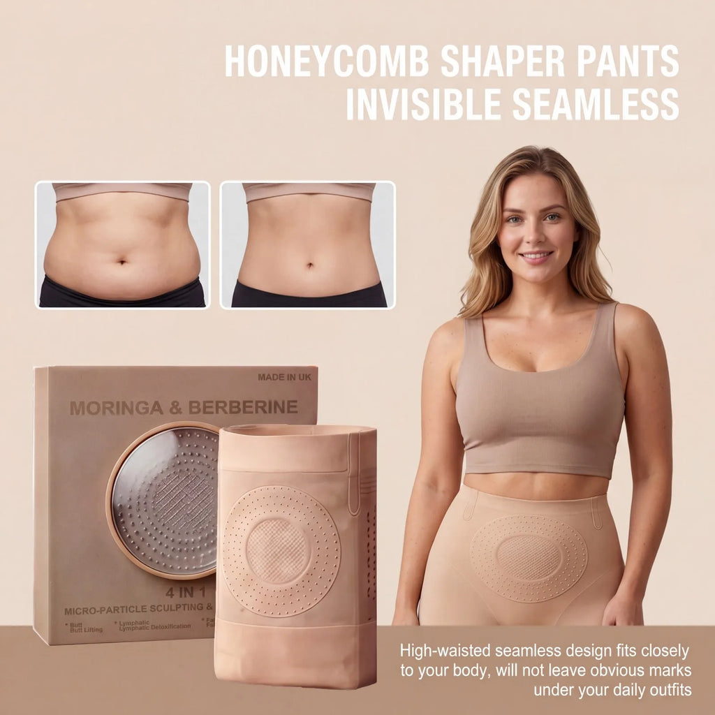 Zeriluna Honeycomb High Waist Seamless Shaping Pants for Women Seamless Shaping Pants HIP