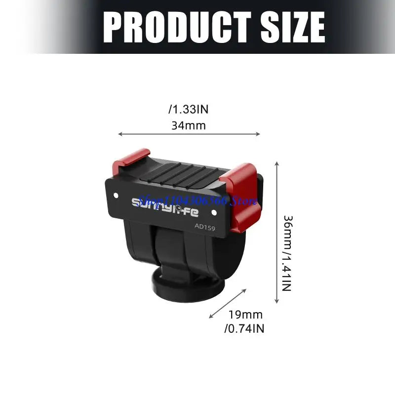 Camera Adapter for DJI Pocket 4/3 – Quick Release Clip Base Camera Mount Adapter HIP
