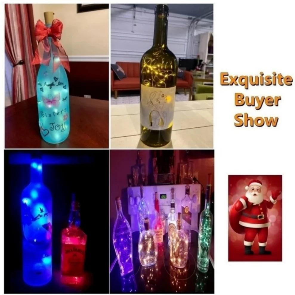 Cork LED String Lights for Wine Bottles – 1M 2M 3M Fairy Lights LED Bottle String Lights HIP