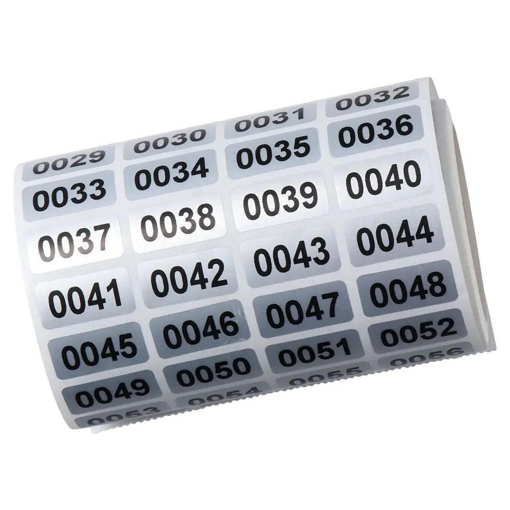 2000 Self-Adhesive Number Stickers – Black Inventory Labels Inventory Label Stickers HIP