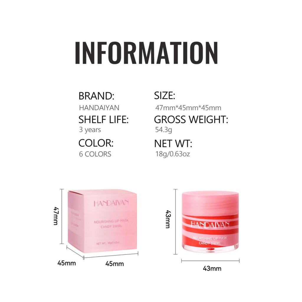 Handaiyan Strawberry Overnight Lip Mask – Hydrating & Plumping Overnight Lip Mask HIP