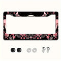 Gothic Butterfly Metal License Plate Frame 6.3×12.2" | Celestial License Plate Frame HIP black