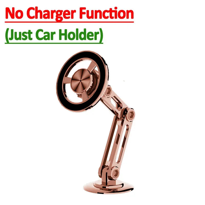360° Magnetic Car Phone Holder – Air Vent Mount Foldable Car Phone Mount HIP Rose Gold