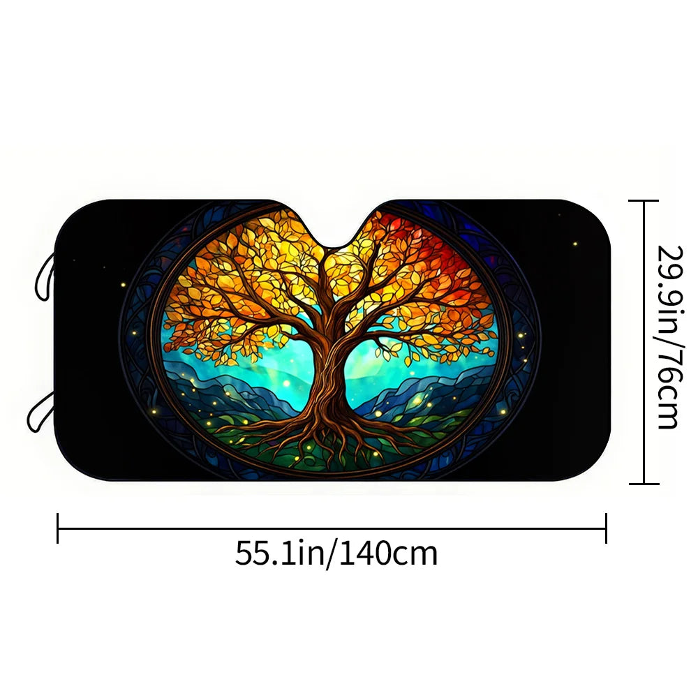 Tree of Life Car Sun Visor – UV Sunshade for SUV Car Sunshade HIP