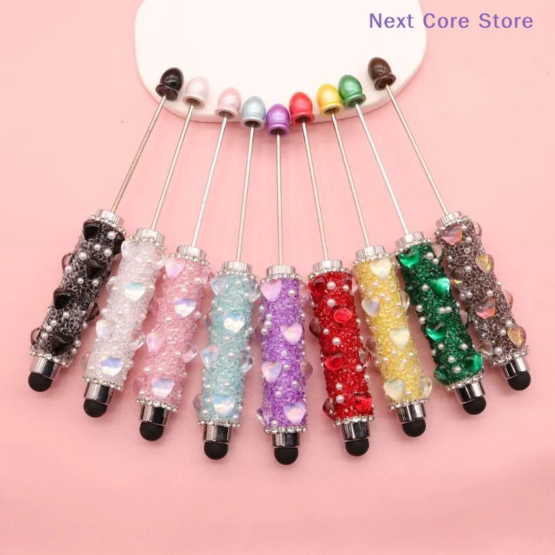 Beaded 2-in-1 Ballpoint & Touchscreen Stylus Pen Stylus Ballpoint Pen HIP
