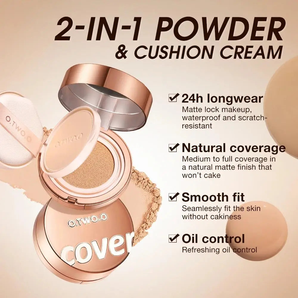 O.TWO.O 2-in-1 Air Cushion Foundation & Matte Setting Powder Air Cushion Foundation HIP