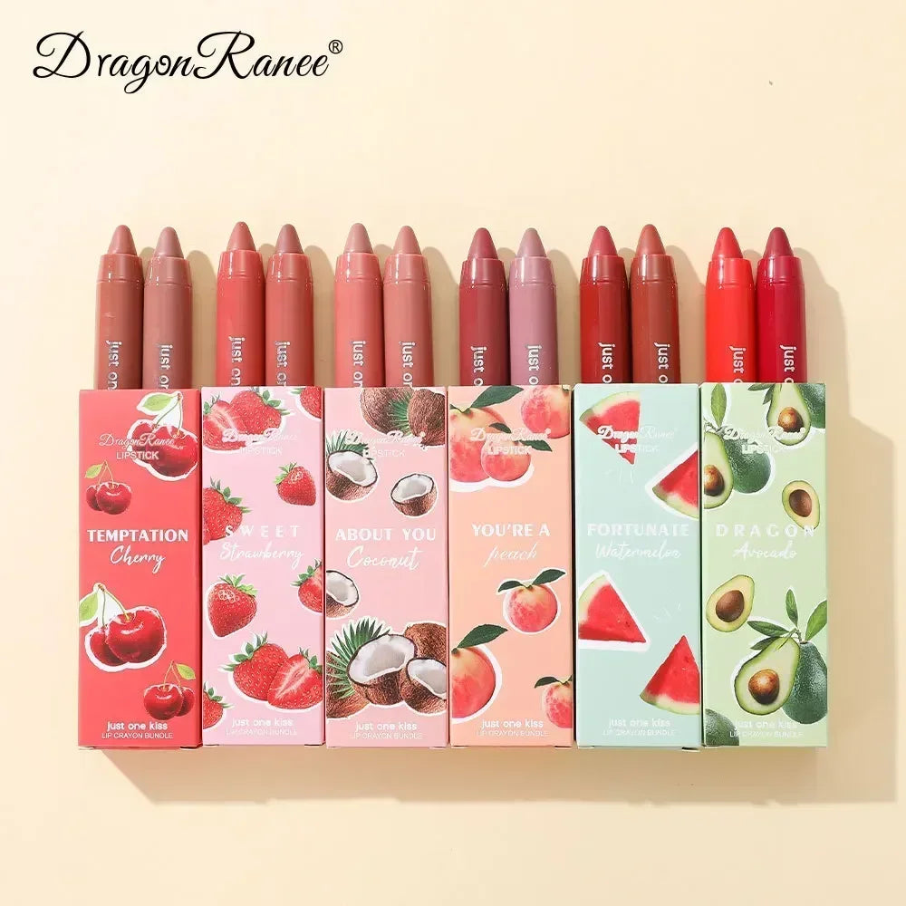 Moisturizing Lipstick Crayon Nude Hydrating Lip Stick Pencil Non-stick Lip Liner Lasting Solid Lip Honey Woman Make-up Cosmetics HIP