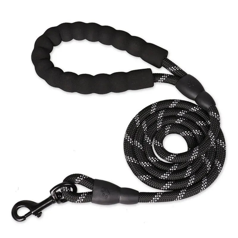 Strong Reflective Dog Leash – Nylon 150/200/300cm Dog Leash HIP C275-black 1PCS 1.5m x 1.0cm