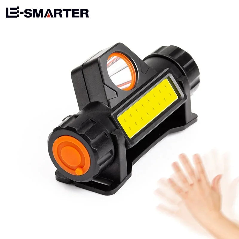 ESMARTER COB LED Rechargeable Headlamp – Waterproof & Magnetic LED Headlamp HIP 101GBGY