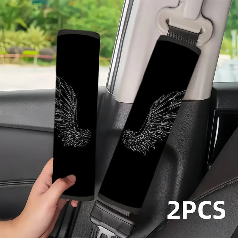 2-Pack Wing Car Seat Belt Covers – Universal Stylish Fit Seat Belt Cover HIP