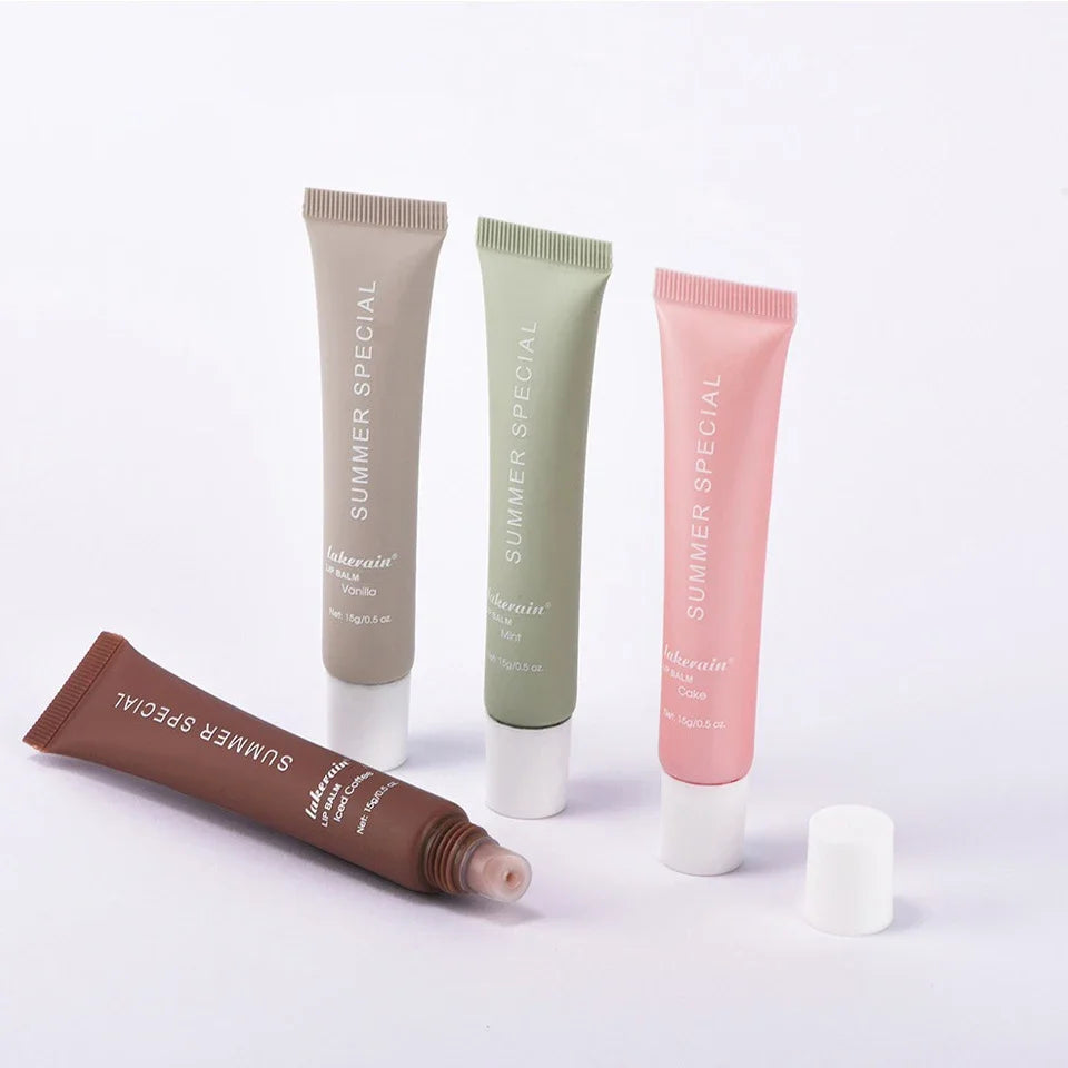 Deep Moisturizing Lip Balm Lip Gloss Long-lasting Liquid Lipstick Transparent Coffee Color Nourishing Reduce Lip Lines Lips Care HIP