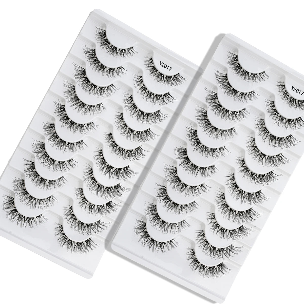 YSDO 3/5/10 Pairs Natural Faux 3D Mink Eyelashes Reusable Fake Eyelashes Tools Soft Wispy Cat Eye Lashes Maquillaje False Lashes HIP