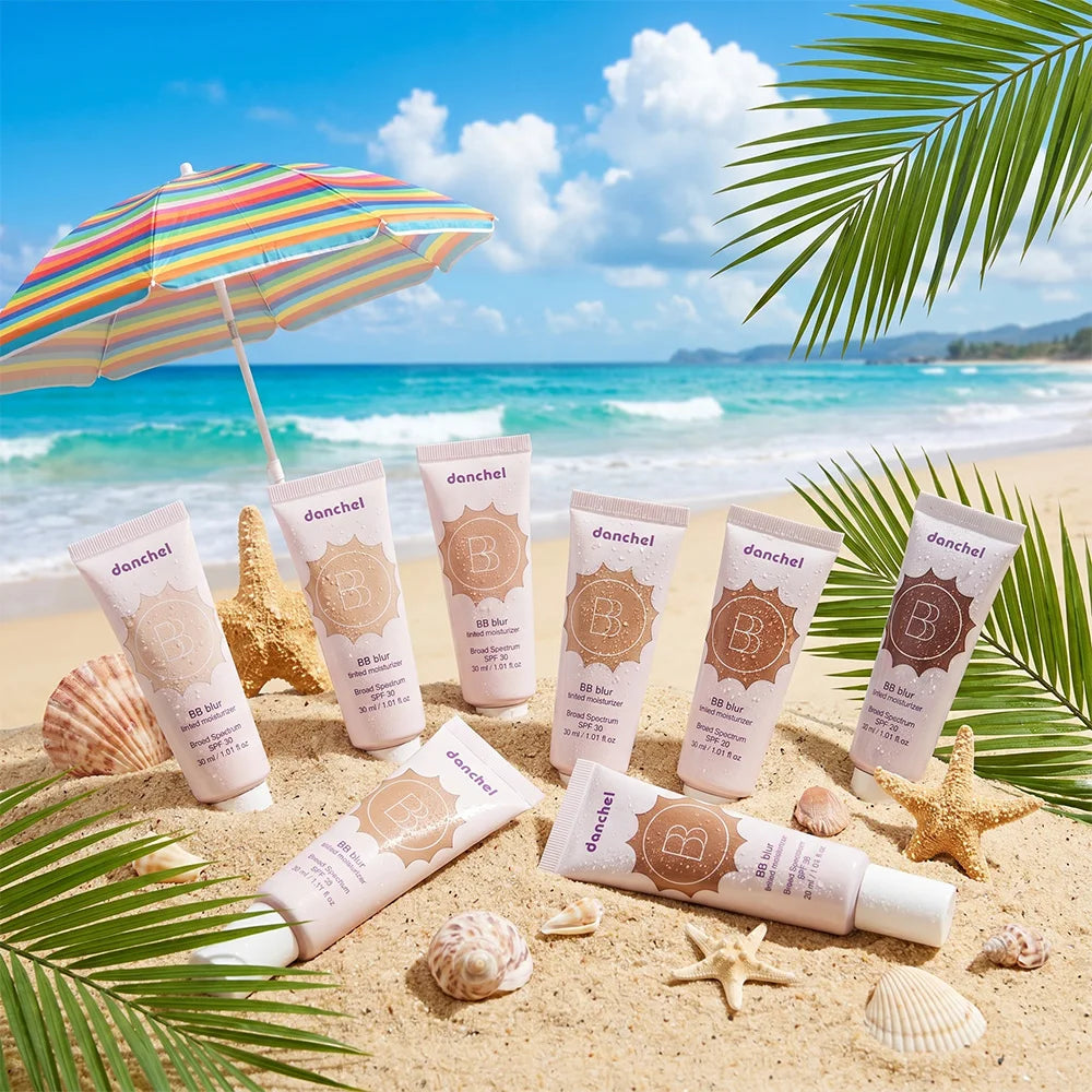 SPF30 BB Blur Tinted Moisturizer Medium Coverage Even Skin Tone Lightweight Sun Protection Face Makeup HIP