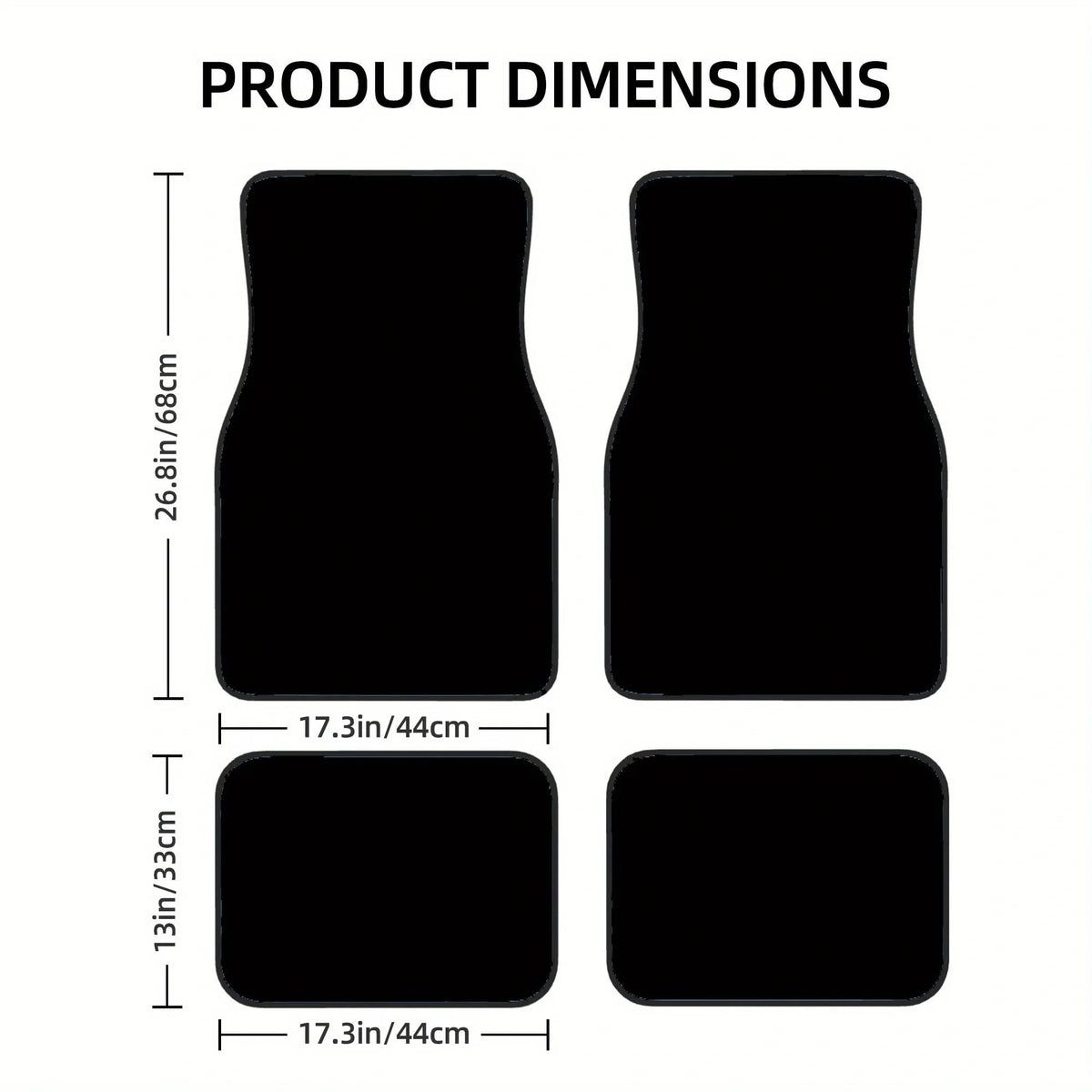 Gothic Coffin Print Car Floor Mats – 4-Piece Full Coverage Set Car Floor Mat Set HIP