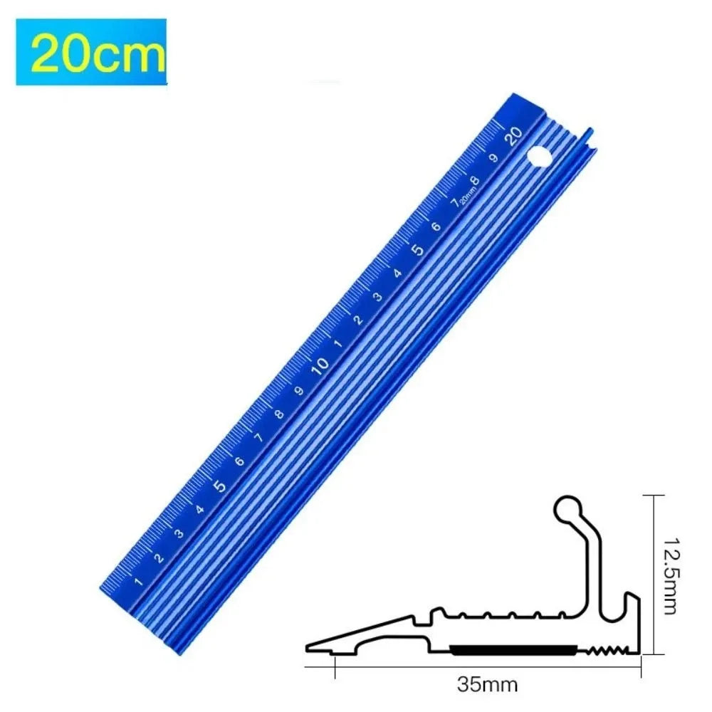 Aluminum Alloy Anti-Slip Straight Scale Ruler – 3 Sizes Measuring Ruler HIP