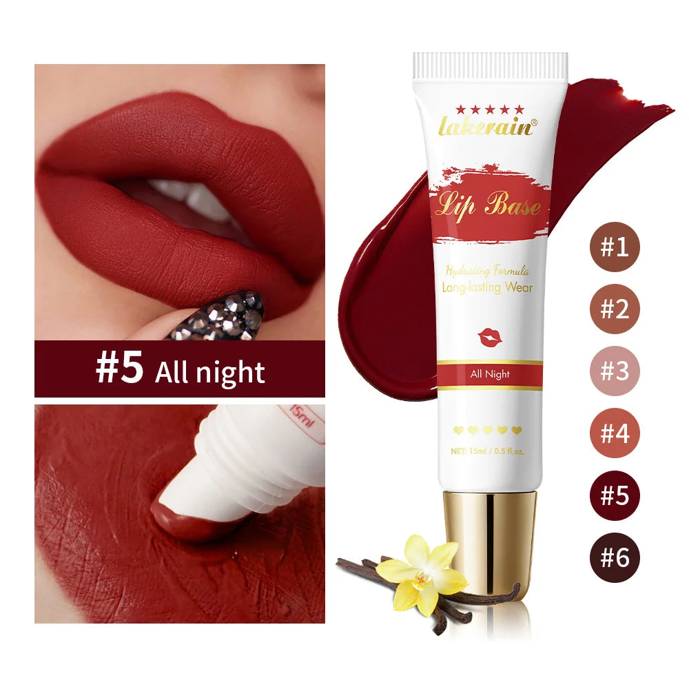 Matte Lip Stain Base Liquid Lipstick Hydrating Long Lasting Waterproof Lip Tint 2 in1 Blush Creamy Cosmetics Base Makeup HIP
