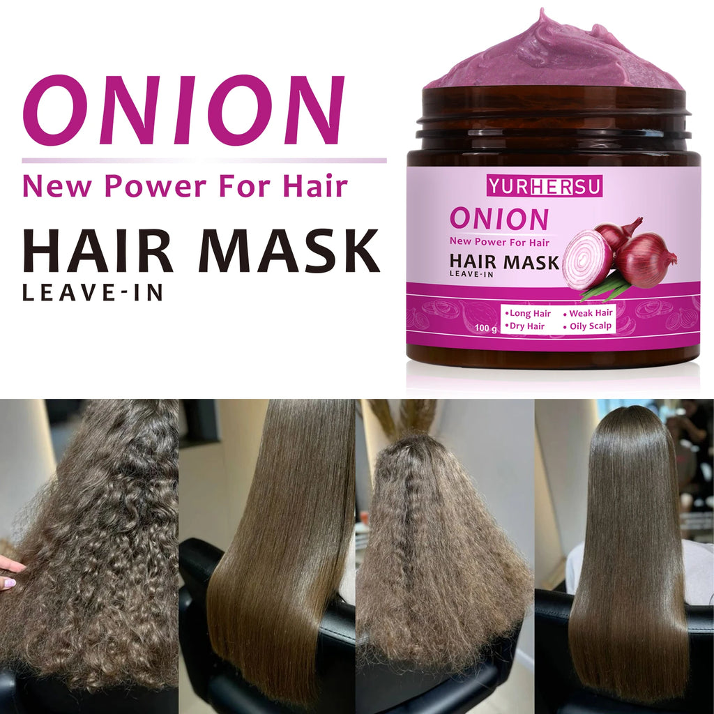 Onion Essence No-Rinse Hair Mask – Deep Nourishing | YURHERSU Leave-In Hair Mask HIP