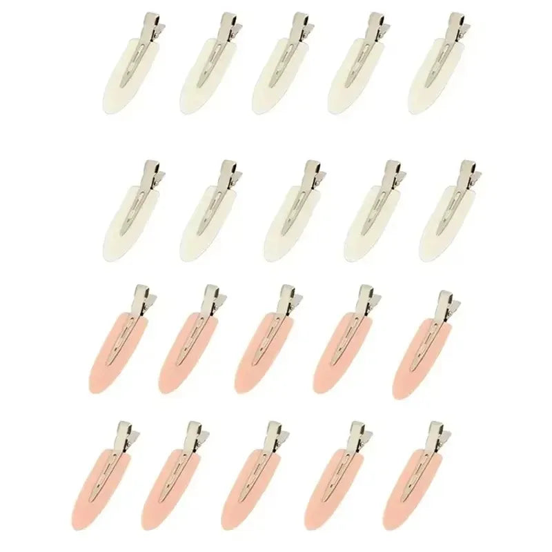 No-Crease Hair Clips for Women – 5, 10 & 20-Pack Sets Hair Clips Set HIP C586-white10 pink 10