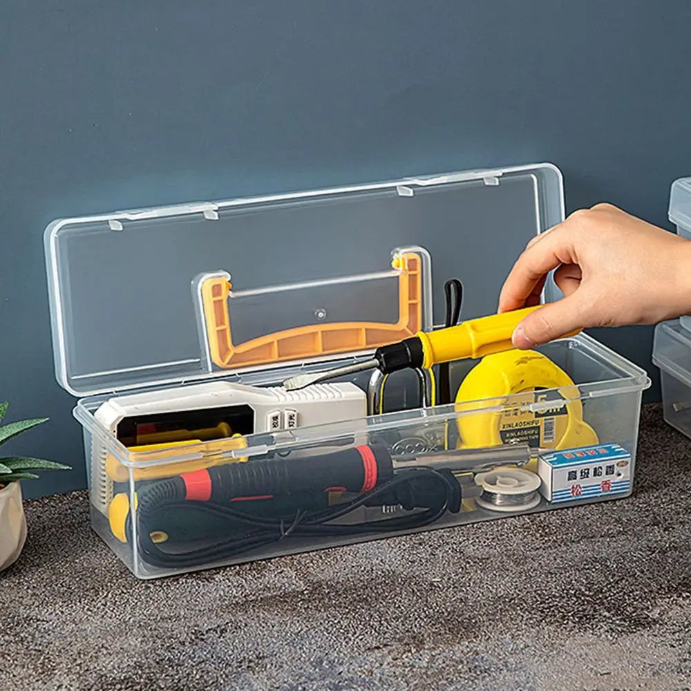 Transparent Plastic Tool Organizer & Parts Storage Box Tool Storage Box HIP