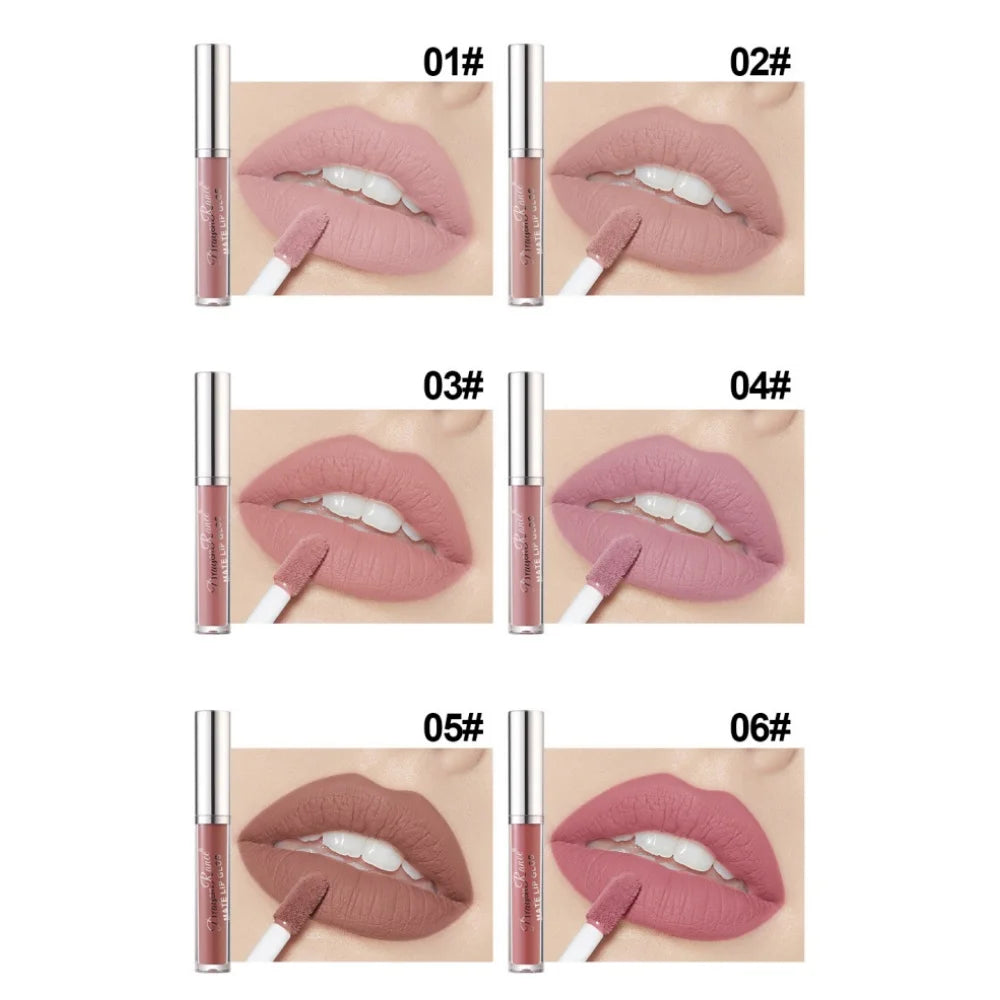 Dragon Ranee Velvet Matte Lip Gloss Set – 10 Pc Waterproof Matte Lip Gloss Set HIP