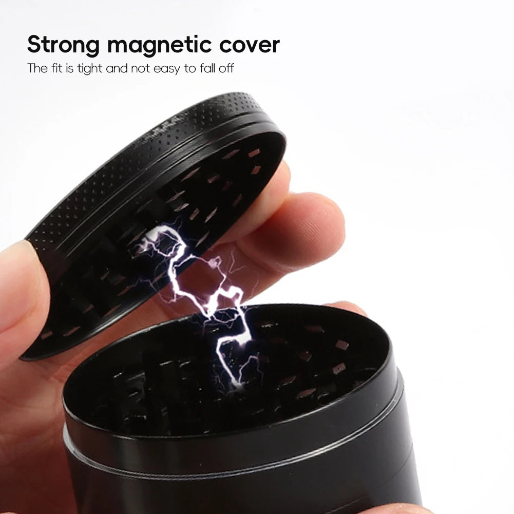 Herb Grinder 4-layer Iridescent Tobacco Grinder Spice Miller Crusher Zinc Alloy Smoke Accessories Nano Paint Surface 40/50mm HIP