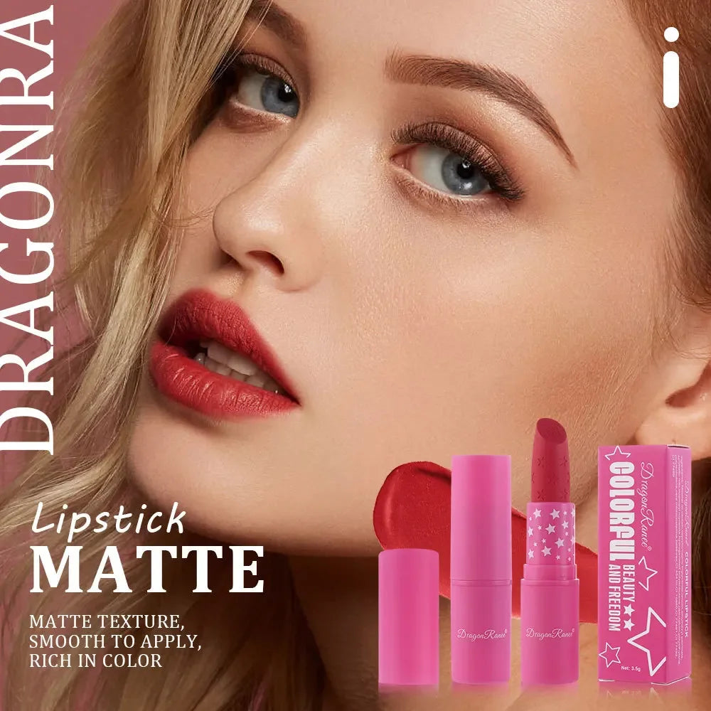 Dragon Ranee 3-Pc Matte Lipstick Set – Waterproof Long-Lasting Matte Lipstick Set HIP