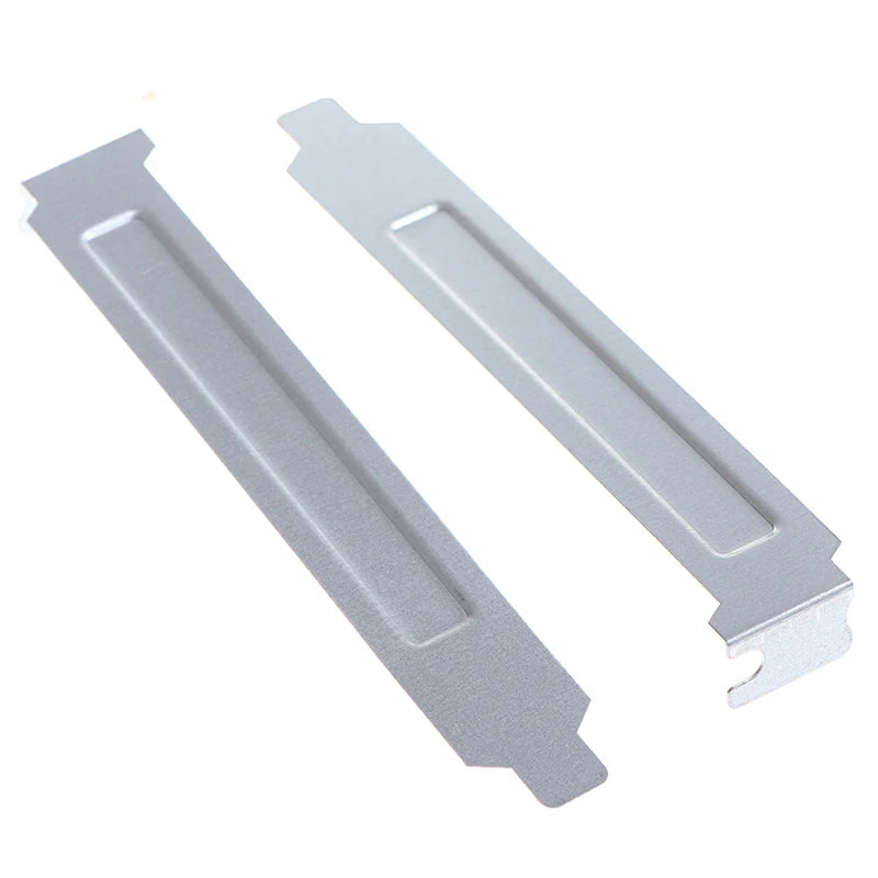 5-Pack Silver PCI Slot Cover Blanking Plates – 12cm Metal PC Slot Cover HIP One Size