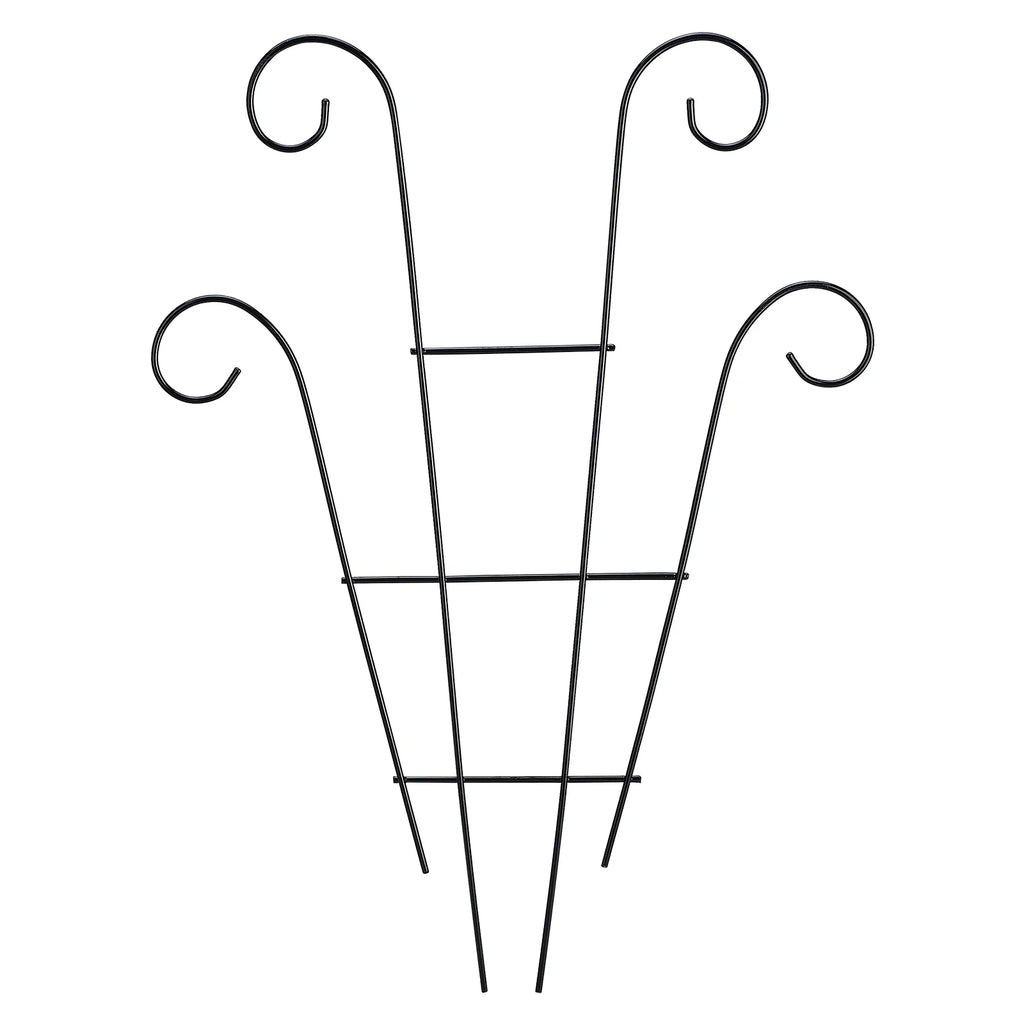 Climbing Plant Trellis Plant Trellis Small Metal Potted Vine Support Climber Garden Trellis for Indoor Outdoor 40 X 30cm HIP black