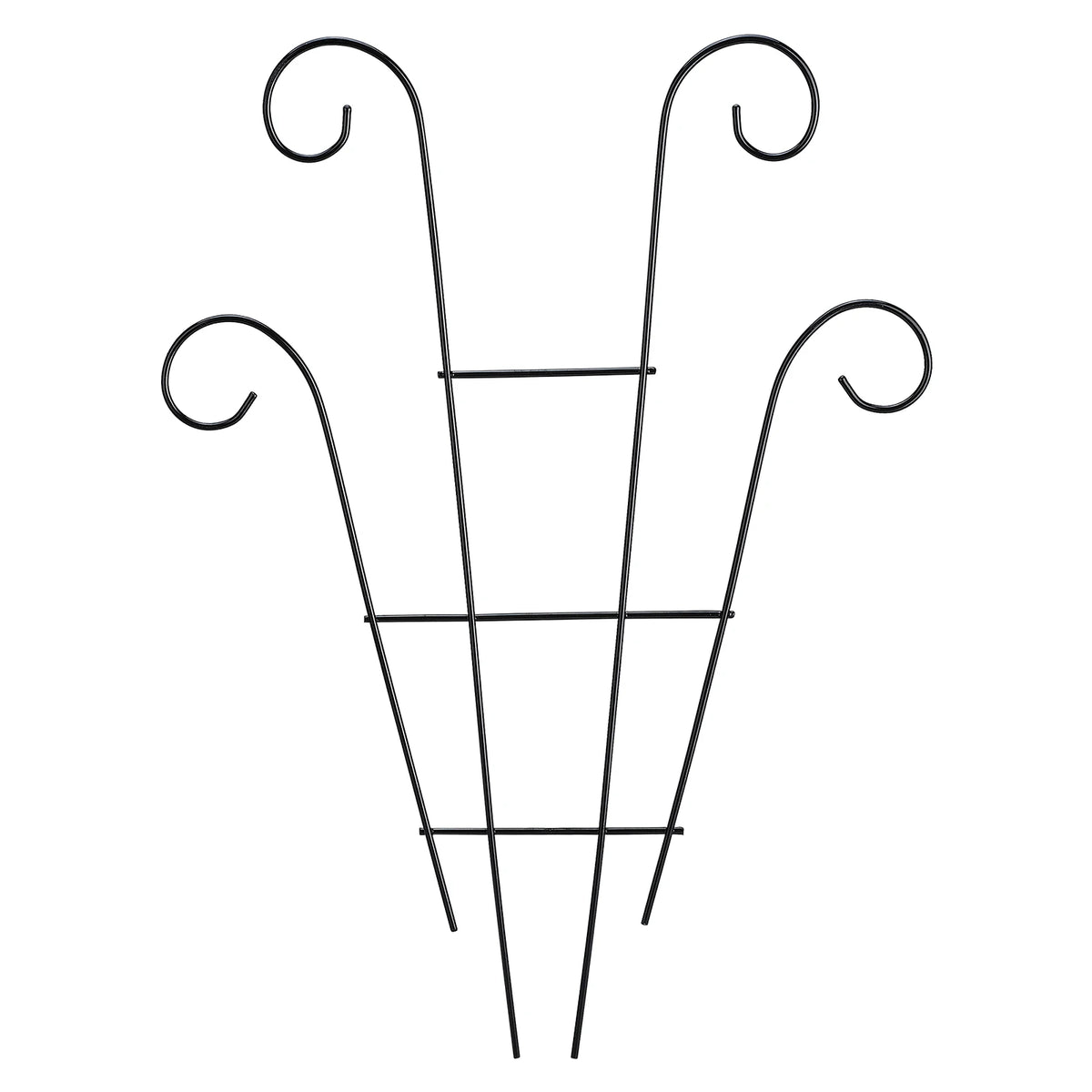 Climbing Plant Trellis Plant Trellis Small Metal Potted Vine Support Climber Garden Trellis for Indoor Outdoor 40 X 30cm HIP black