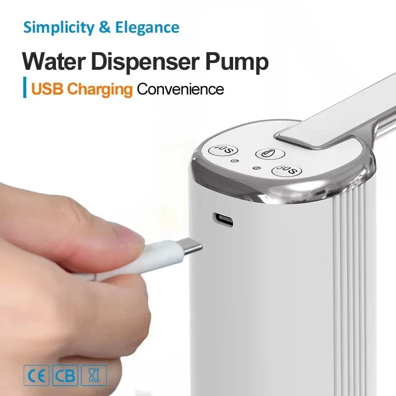 USB Electric Folding Water Pump – Portable Rechargeable Dispenser Electric Water Pump HIP