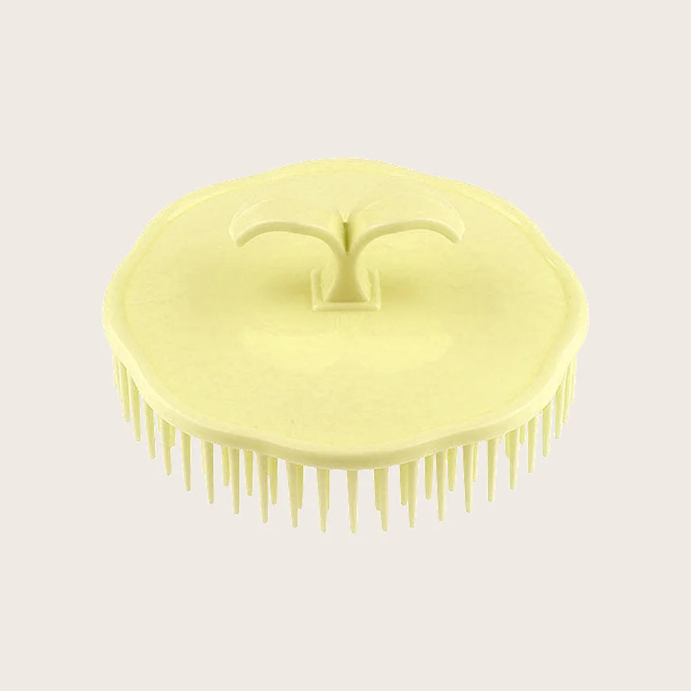 Silicone Scalp Massage Shampoo Brush – Hair Root Cleanser Scalp Shampoo Brush HIP Yellow