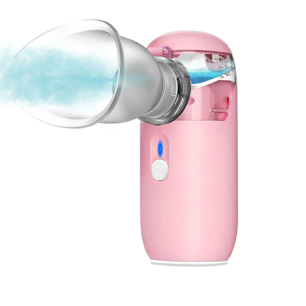 2-in-1 Eye Nebulizer & Face Mist Steamer with Eyeshade Eye Face Steamer HIP Pink