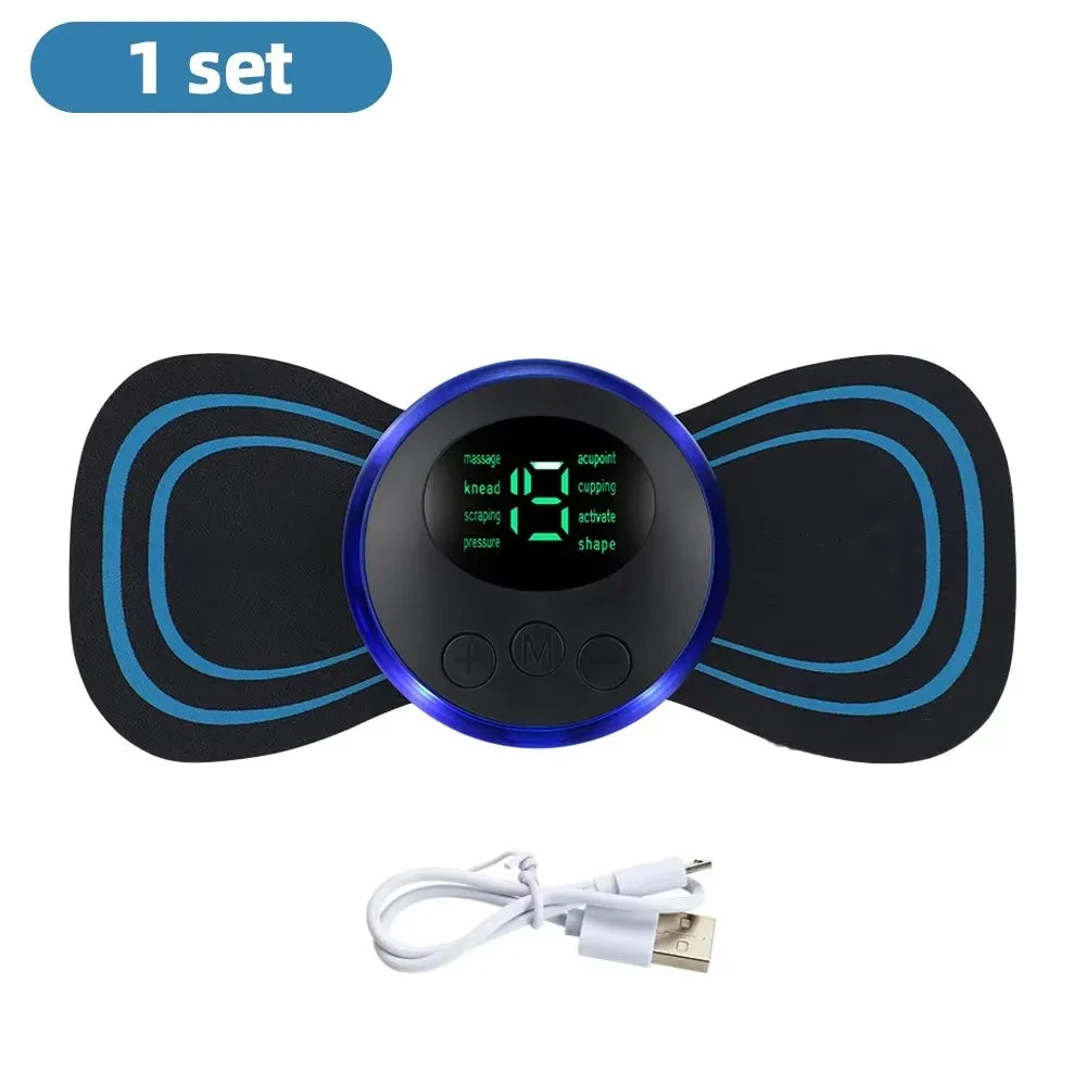 EMS Neck & Back Massager LCD 8 Mode Pulse Muscle Stimulator EMS Neck Massager HIP 01 suit